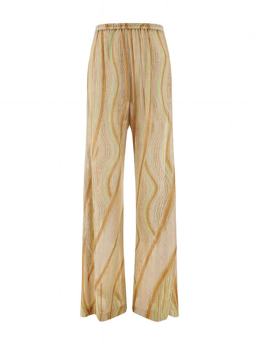 Loose Wave Striped Print Maxi Cardigan Dress