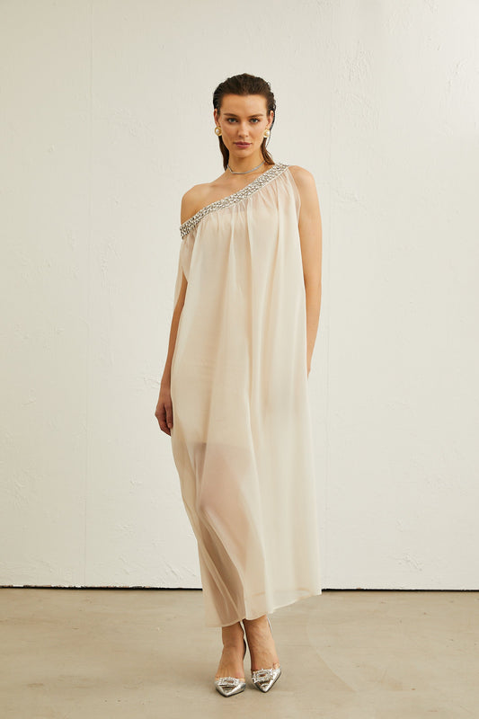 Austen crystal-embellished semi-sheer midi dress (US Only)