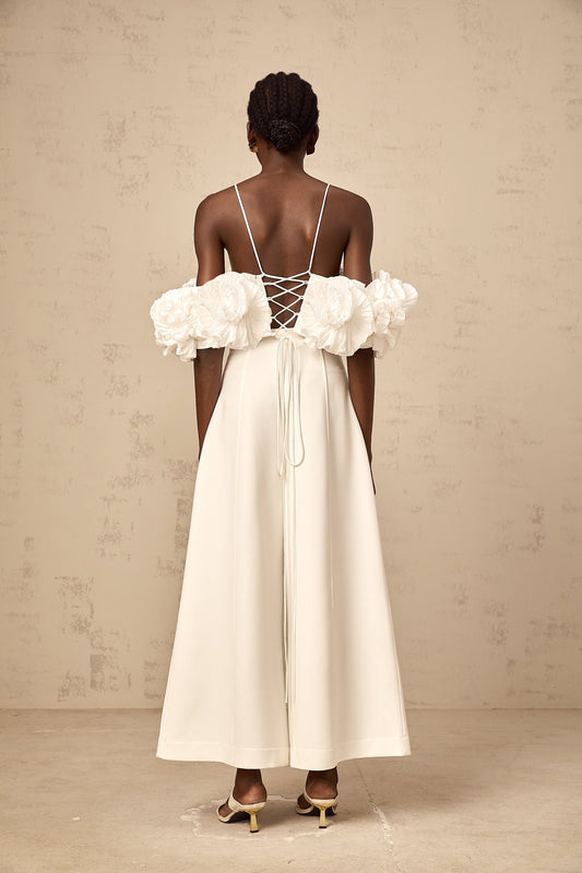 Prunelle white flower camisole top