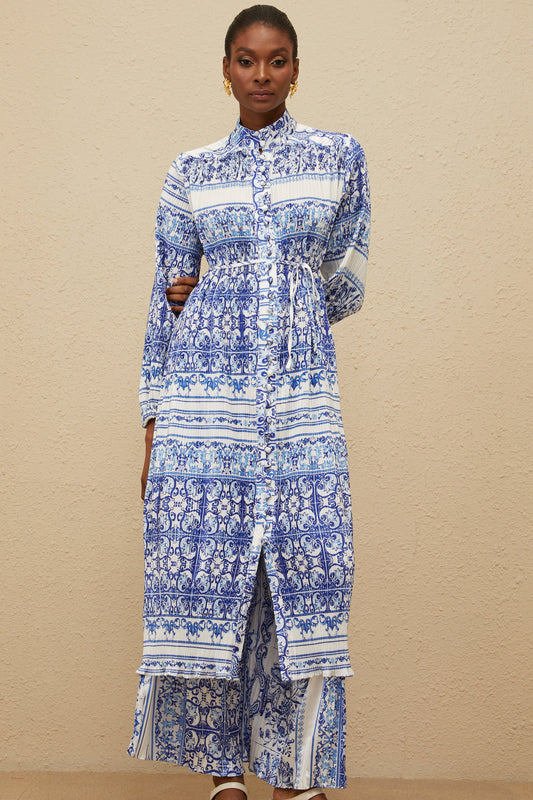 Graphique Blue Paisley Print Co-ord Set