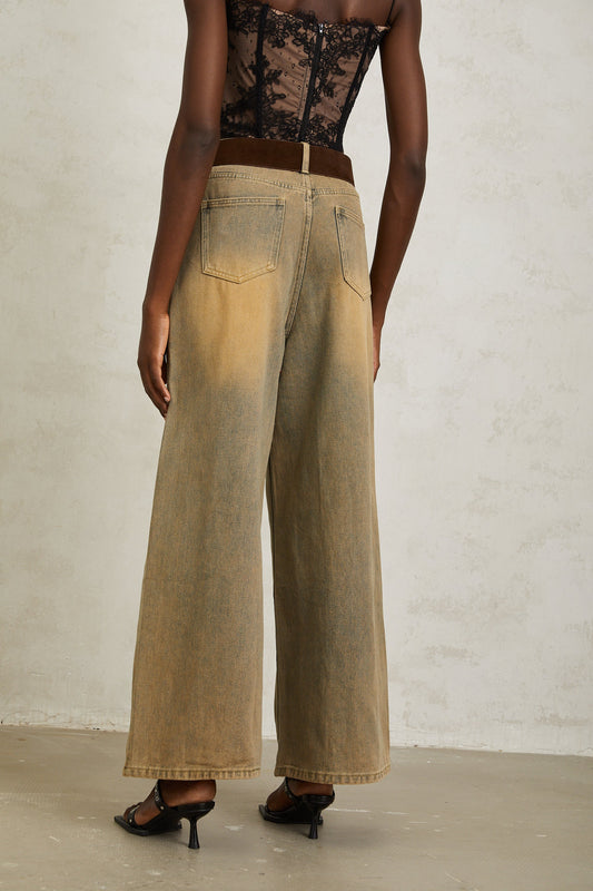 Loanne Light Blue Faded Denim Jeans