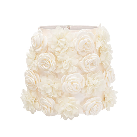 Nouria faux-flower mini skirt (US Only)