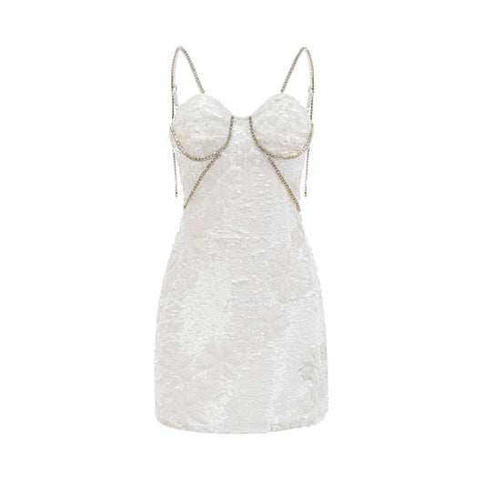 Amia embellished bustier mini dress (US Only)