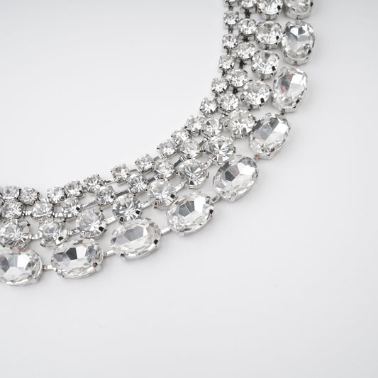 Elizabeth crystal-embellished layered necklace