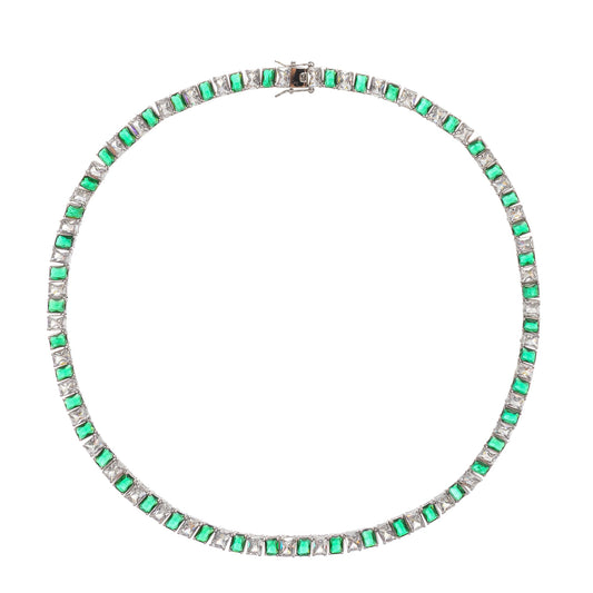 Florence Green Crystal-Embellished Necklace