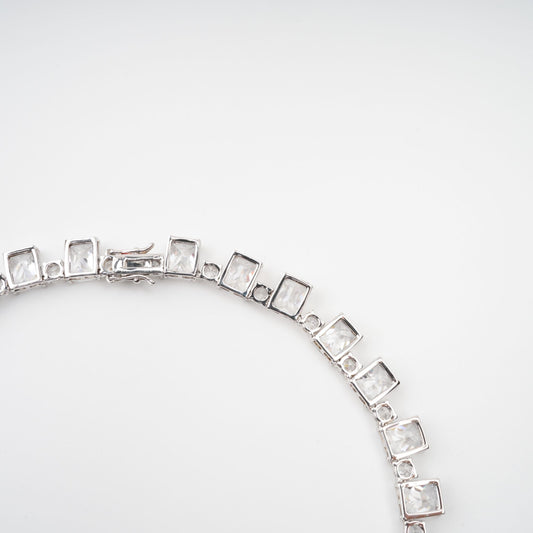 Mathilde Silver Tone Crystal Embellished Necklace