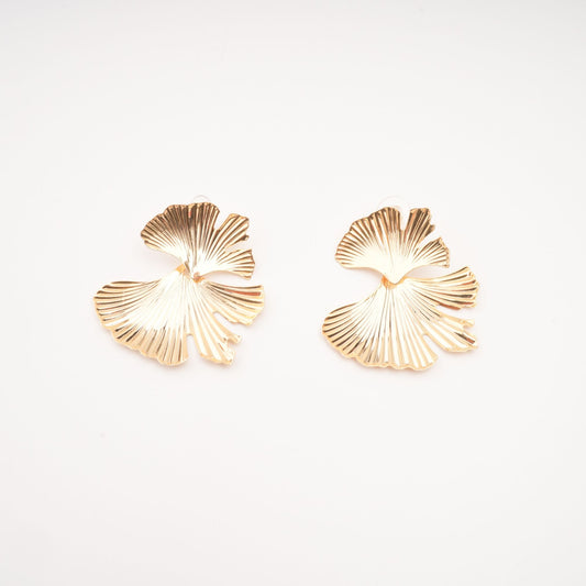 Adriana gold filled ginkgo earrings