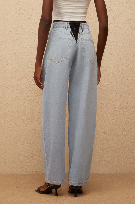 Alix Light Blue Deinm Wide Leg Jeans