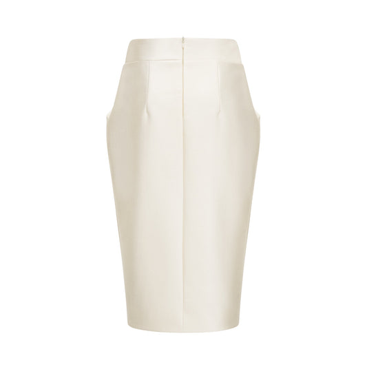 Manon white top & skirt matching set