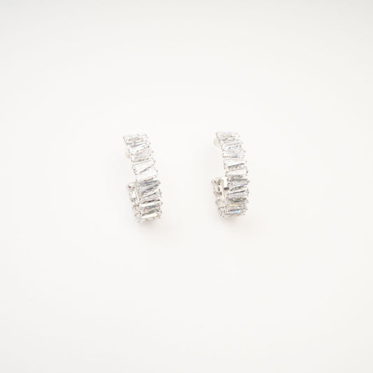 Ysabella crystal-embellished hoop earrings