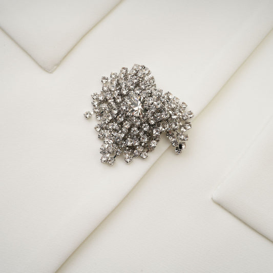 Fionnghuala White Crystal Embellished Mini Dress (US Only)