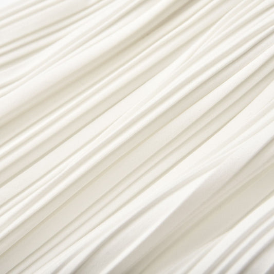 Milicent slitte drawstring pleated maxi skirt