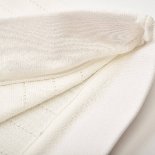 Button detailing knitted top & skirt matching set